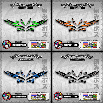 MIO SPORTY / SMILE INDO STICKER DECALS ( A7 VARIASI ) 【WITH FREEBIES】
