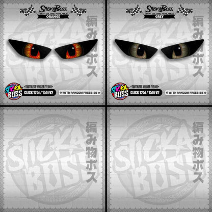 CLICK 125i / 150i V2 ( TOOTHLESS WINKER EYE 001 ) TRANSPARENT【WITH FREEBIES】