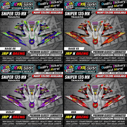 Sniper 135 MX Thailand Decals ( JRP x DAENG )【WITH FREEBIES】