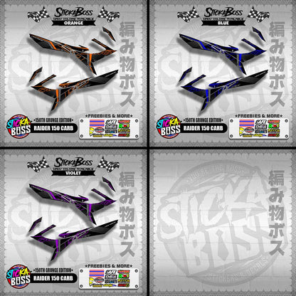 RAIDER 150 CARB DECALS ( 150TH GRUNGE EDITION )【WITH FREEBIES】