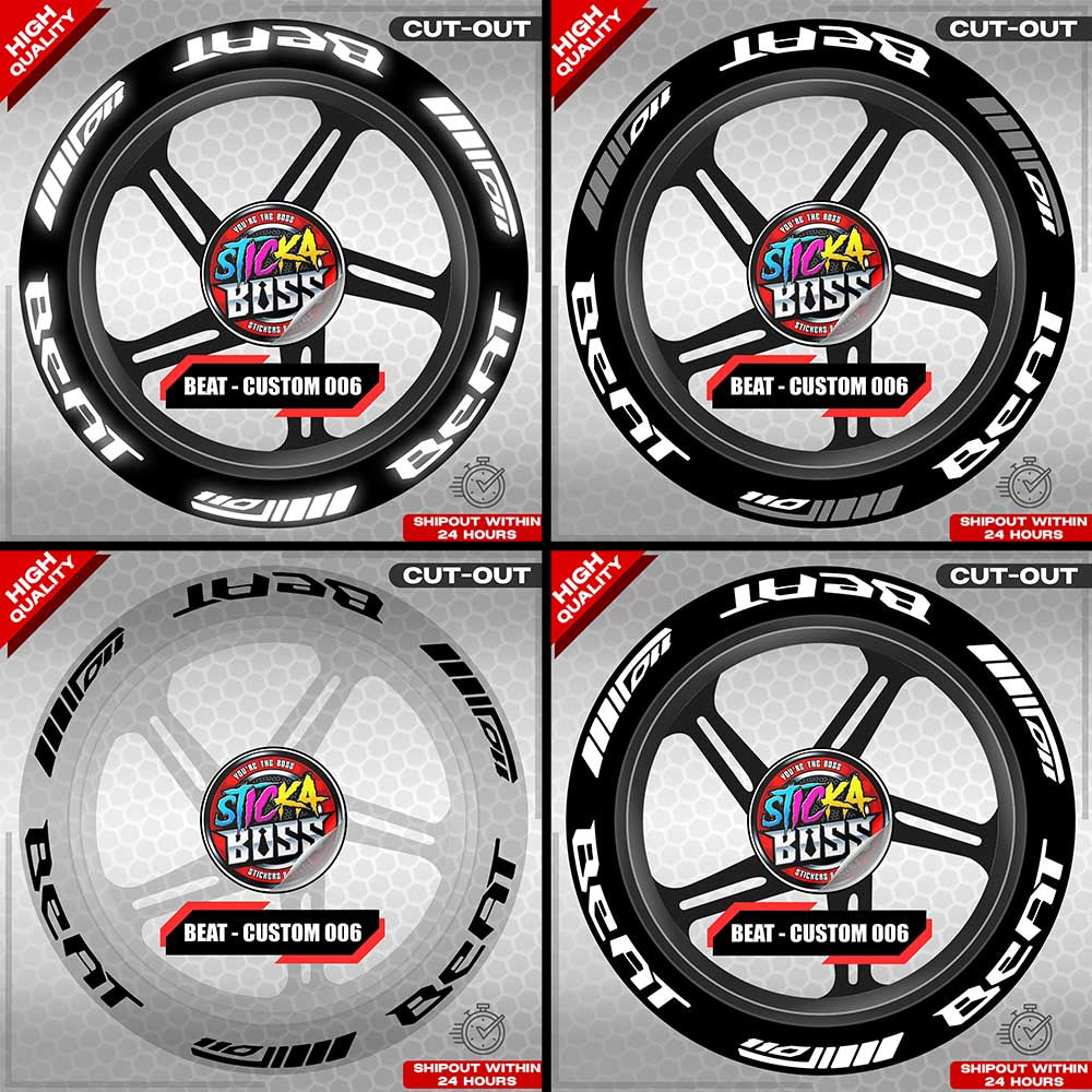 BEAT MAG STICKER SET ( 2 MAGS ) - CUSTOM 006 | VINYL WATERPROOF CUT-OUT DECALS