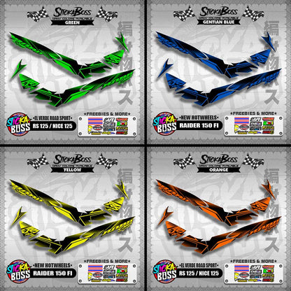 RS 125 / NICE 125 DECALS ( EL VERDE ROAD SPORT ) [ PREMIUM GLOSSY LAMINATED ]【WITH FREEBIES】