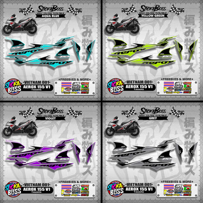 AEROX 155 V1 DECALS ( VIETNAM 001 )【WITH FREEBIES】