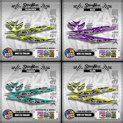 WAVE 125i THAILAND DECALS ( CAMO WAVE S MOTIF )【WITH FREEBIES】