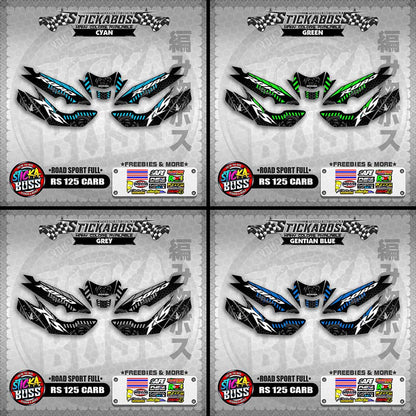 RS 125 CARB STICKER FULL DECALS ( ROAD SPORT FULL )【WITH FREEBIES】