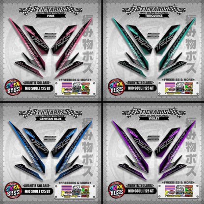 MIO SOUL I 125 GT STICKER DECALS ( AVANTIZ SOLARIZ )【WITH FREEBIES】