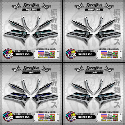 SNIPER 155 DECALS ( NEW Y16ZR LOGO NTN )【WITH FREEBIES】