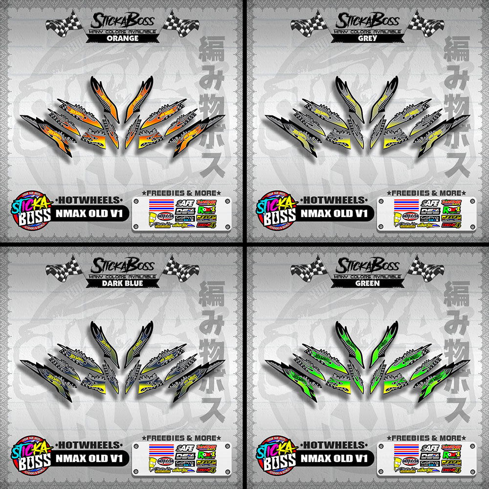 NMAX OLD V1 DECALS ( HOTWHEELS )【WITH FREEBIES】