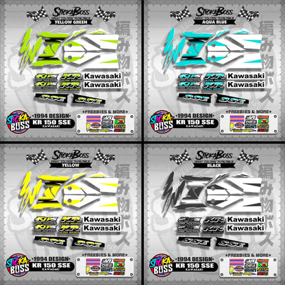 KR 150 SSE STOCK DECALS ( 1994 DESIGN )【WITH FREEBIES】