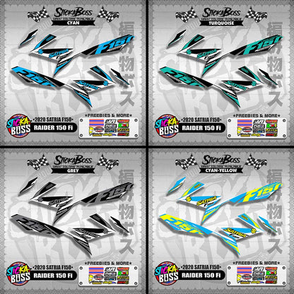 RAIDER 150 Fi DECALS ( 2020 SATRIA F150 )【WITH FREEBIES】