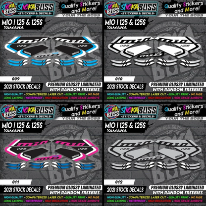 Mio i 125 & 125s (2021 Stock Decals)【PREMIUM GLOSSY LAMINATED】
