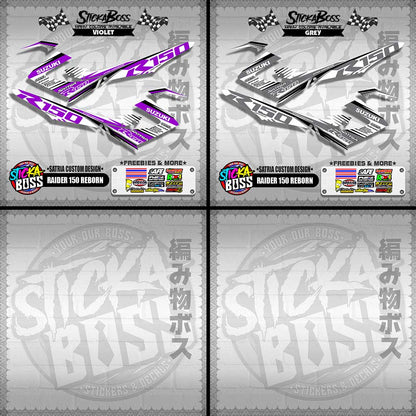 RAIDER 150 REBORN DECALS ( SATRIA CUSTOM DESIGN )【WITH FREEBIES】