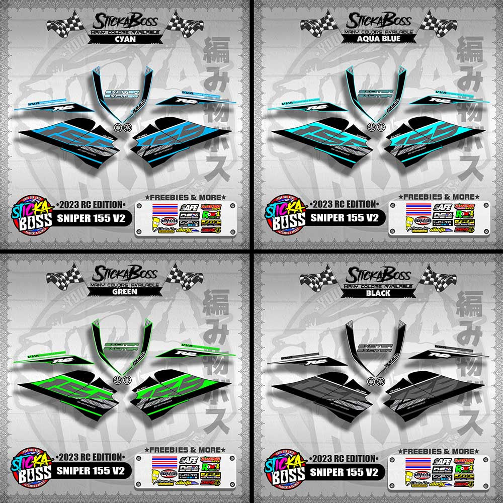 SNIPER 155 V2 DECALS ( 2023 RC EDITION )【WITH FREEBIES】