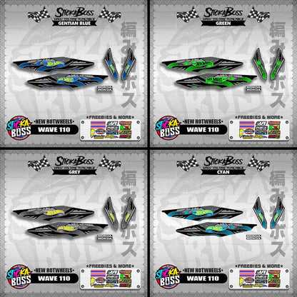WAVE 110 DECALS ( NEW HOTWHEELS)【WITH FREEBIES】