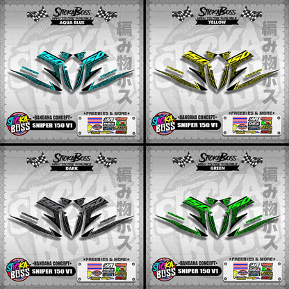 SNIPER 150 V1 DECALS ( BANDANA CONCEPT )【WITH FREEBIES】