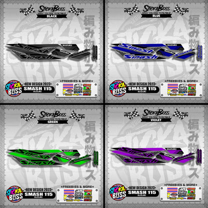 SMASH 115 STOCK DECALS ( NEW DESIGN 2023 )【WITH FREEBIES】