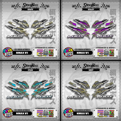 NMAX V1 DECALS ( 2024 MODERN HOTWHEELS )【WITH FREEBIES】