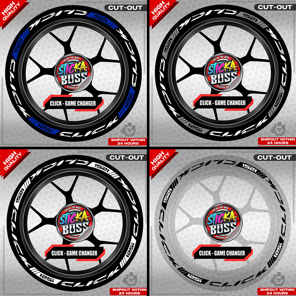CLICK 125 MAG STICKER SET  ( 2 MAGS ) - GAME CHANGER | VINYL WATERPROOF CUT-OUT DECALS