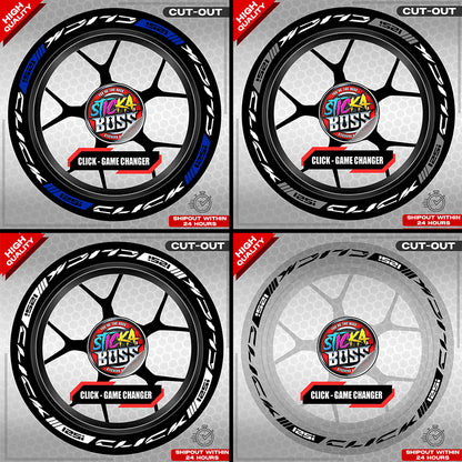 CLICK 125 MAG STICKER SET  ( 2 MAGS ) - GAME CHANGER | VINYL WATERPROOF CUT-OUT DECALS