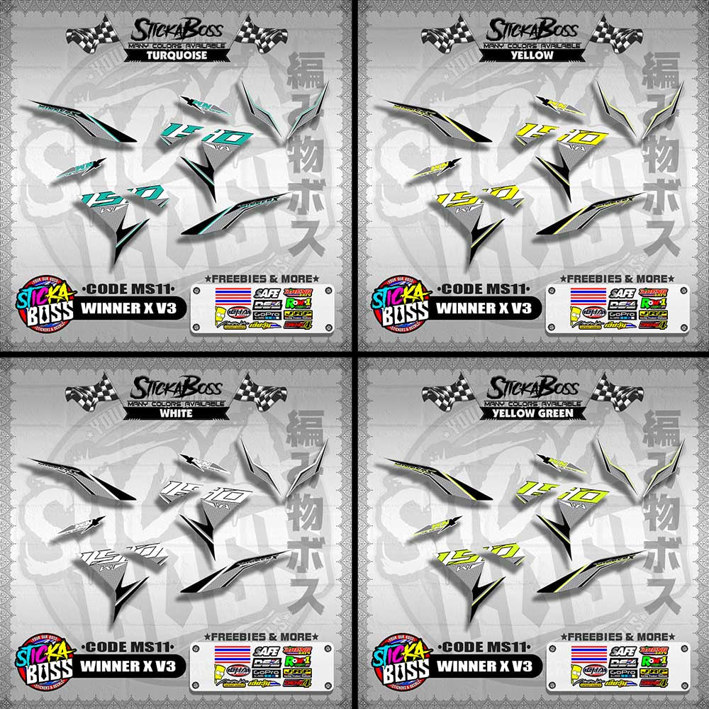 WINNER X V3 DECALS ( CODE MS11 )【WITH FREEBIES】