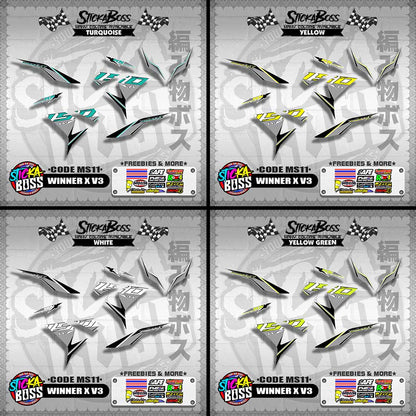 WINNER X V3 DECALS ( CODE MS11 )【WITH FREEBIES】