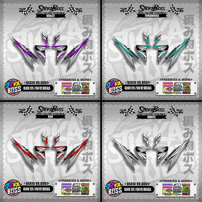 CLICK 125 / 150 V2 DECALS ( VARIO VR D001 )【WITH FREEBIES】