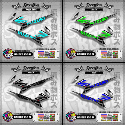 RAIDER 150 Fi ( STOCK DECALS 2023 )【WITH FREEBIES】