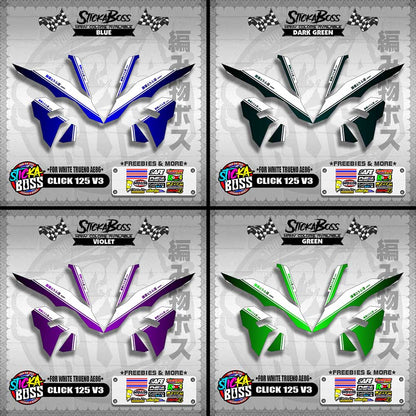 CLICK 125 V3 DECALS ( FOR WHITE TRUENO AE86 )【WITH FREEBIES】