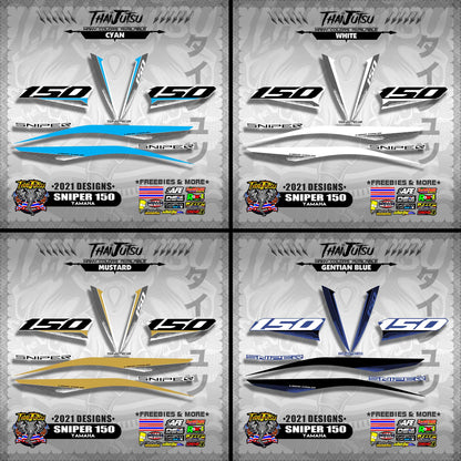 SNIPER 150 DECALS ( 2021 DESIGNS )【WITH FREEBIES】