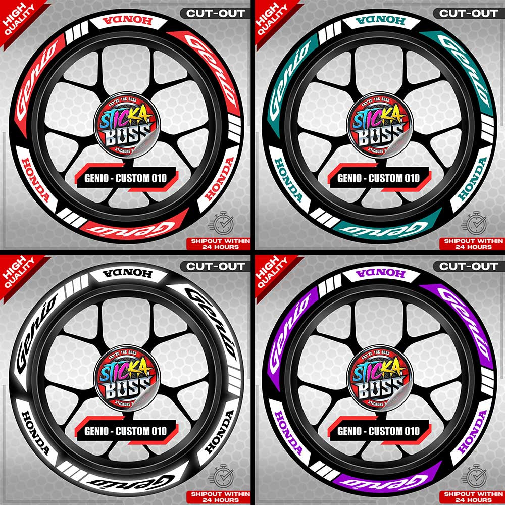 GENIO MAG STICKER SET ( 2 MAGS ) - CUSTOM 010 | VINYL WATERPROOF CUT-OUT DECALS