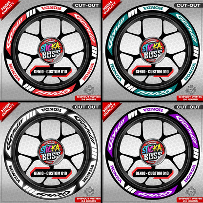GENIO MAG STICKER SET ( 2 MAGS ) - CUSTOM 010 | VINYL WATERPROOF CUT-OUT DECALS