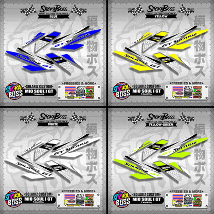 MIO SOUL I 125 GT DECALS ( SOLARIZ CUSTOM )【WITH FREEBIES】