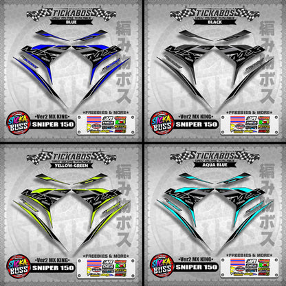 SNIPER 150 DECALS ( Ver2 MX KING )【WITH FREEBIES】MALAYSIAN CONCEPT/Y15ZR/EXCITER 150