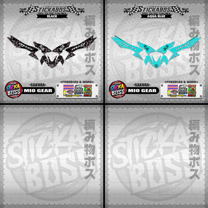 MIO GEAR STICKER DECALS ( SAKURA )【WITH FREEBIES】