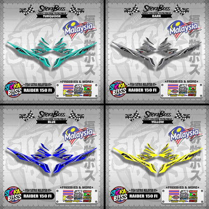 RAIDER 150 FI MALAYSIAN DECALS ( F150 SATRIA MALAYSIA 01 )【WITH FREEBIES】