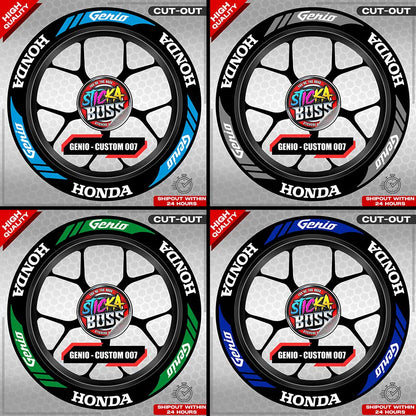 GENIO MAG STICKER SET ( 2 MAGS ) - CUSTOM 007 | VINYL WATERPROOF CUT-OUT DECALS