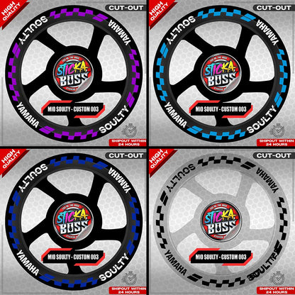 MIO SOULTY MAG STICKER SET ( 2 MAGS ) - CUSTOM 003 | VINYL WATERPROOF CUT-OUT DECALS
