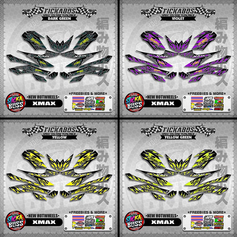 XMAX DECALS ( NEW HOTWHEELS )【WITH FREEBIES】