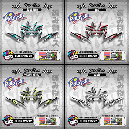 CLICK 125 V2 MALAYSIAN DECALS ( PILIHAN VARIO )