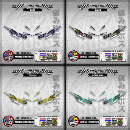 Honda XRM 125 Trinity Carb Decals - (JRP x DAENG VER.2)【PREMIUM GLOSSY LAMINATED】