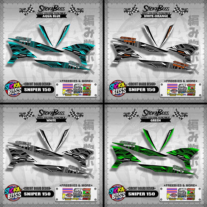 SNIPER 150 DECALS ( CIRCUIT BOARD DESIGN )【WITH FREEBIES】