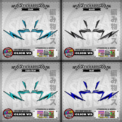 CLICK V3 INDO STICKER DECALS ( 2025 SHARP EDGES 002 )【WITH FREEBIES】
