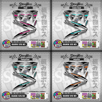 CLICK 125 V2 DECALS ( NEW THAI CAMO DESIGN )【WITH FREEBIES】