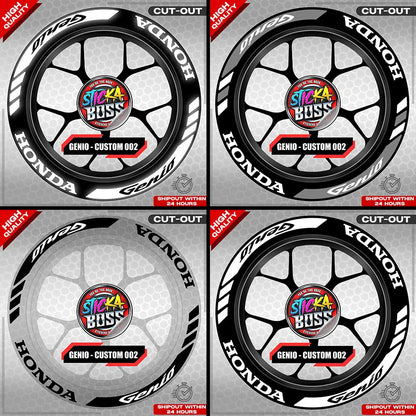 GENIO MAG STICKER SET ( 2 MAGS ) - CUSTOM 002 | VINYL WATERPROOF CUT-OUT DECALS