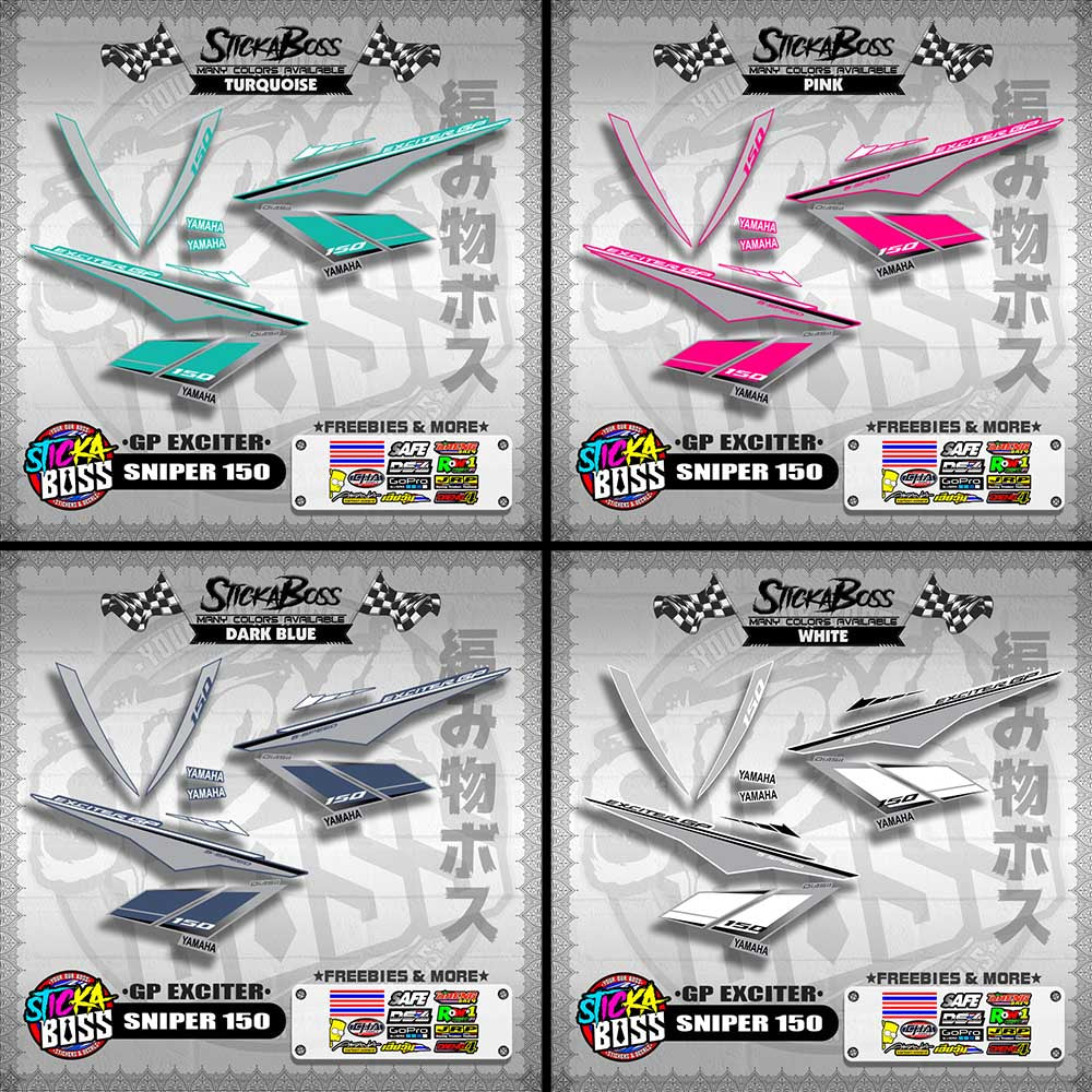 SNIPER 150 STOCK DECALS ( GP EXCITER )【WITH FREEBIES】