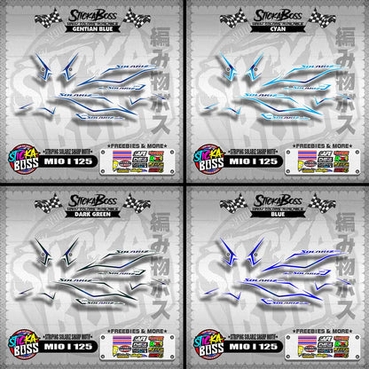 MIO I 125 MALAYSIAN DECALS ( STRIPING SOLARIZ SHARP MOTIF )【WITH FREEBIES】