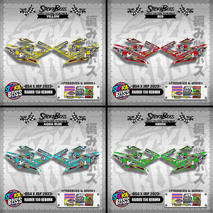 RAIDER 150 REBORN DECALS ( DS4 X JRP 2023 )【WITH FREEBIES】