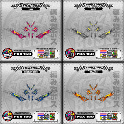 【PREMIUM UV PRINT】TRANSPARENT PCX 150 DECALS ( HOTWHEELS )【WITH FREEBIES】