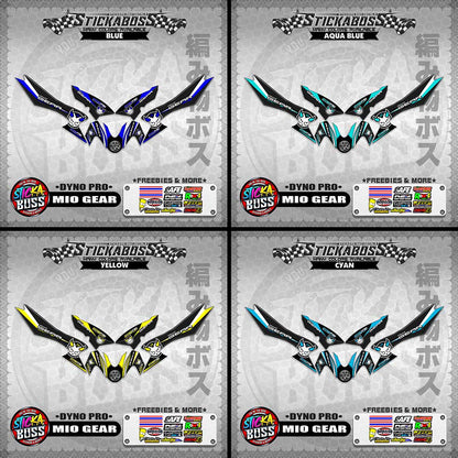 MIO GEAR STICKER DECALS ( DYNO PRO)【WITH FREEBIES】