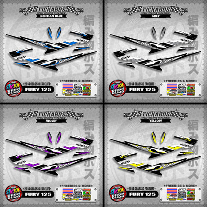 FURY 125 STICKER DECALS ( 2014 CLASSIC FACELIFT )【WITH FREEBIES】